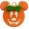 Image de Loungefly Disney Glow Face Minnie Pumpkin Sac à bandoulière double sangle pour femme, multicolore, One Size, Haut