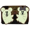 Image de Loungefly Mickey et Minnie Disney Wallet One Size, Multicolore, Estándar, Portefeuille avec Fermeture éclair Tout Autour