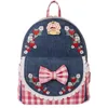 Image de Loungefly Mini sac à dos en faux denim à la fraise Shortcake
