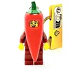 Image de LEGO 854234 Porte-clés en forme de petite fille piment avec chili Pepper Girl, rouge, 9 cm