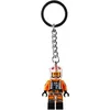 Image de LEGO Star Wars Luke Skywalker 854288 Porte-clés figurine pilote, Orange, S