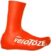 Image de veloToze   Couvre-chaussures hauts 2.0, pour une utilisation avec des chaussures de vélo de route, rouge (Rouge), Large