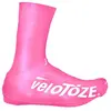 Image de veloToze   Couvre-chaussures hauts 2.0, pour une utilisation avec des chaussures de vélo de route, rose (rose), Large