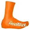 Image de veloToze   Couvre-Chaussures Hauts 2.0, pour Une Utilisation avec des Chaussures de vélo de Route, Orange (Orange Vif.), X-Large