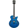 Image de D'Angelico Premium Fabrizio Sotti SS Fabrizio Blue guitare hollow body avec housse