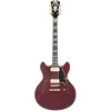 Image de D'Angelico Deluxe DC Stopbar Trans Wine guitare semi-hollow body avec étui