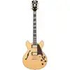 Image de D'Angelico Deluxe Mini DC Stopbar Satin Honey guitare semi-hollow body avec étui