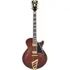 Image de D'Angelico Deluxe SS Stairstep Satin Brown Burst guitare semi-hollow body avec étui