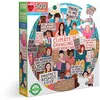 Image de eeBoo- Action Adulte en faveur du Climat   Puzzle Rond 500 pièces en Carton recyclé   PZFCLM, Multicolore, 1 EA