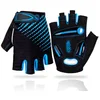 Image de LUROON Gants Cyclisme de Vélo Eté Demi Doigt Gant Réfléchissant Gel Bicyclette Gants Courts Homme et Femme pour Vélo VTT Cycliste Moto