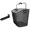 Image de M-WAVE 431525 Panier pour vélo Noir Env. 37 x 26 x 25,6 cm