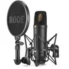 Image de RØDE NT1 Microphone à condensateur cardioïde à large membrane avec support antichoc et filtre anti-pop pour production musicale, enregistrement vocal, streaming et podcasting