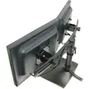 Image de Ergotron DS100 Dual-Monitor Desk Stand, Horizontal - Pied pour 2 écrans LCD - Acier, Aluminium résistant - Noir - Taille d'écran : jusqu'à 24 Pouces - montrable sur Bureau