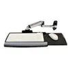 Image de Plateau articulé pour clavier et souris - EQUIP - LX - Aluminium poli - Montable sur mur - Filaire