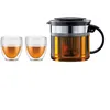Image de Théière filtre - BODUM - BISTRO SET - 1.0 l en plastique + 2 gobelets double paroi 0.25 l