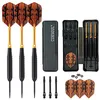 Image de CUESOUL 23 Grams Steel Tip Darts - Black Coating Brass Barrels STBS051