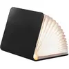 Image de Gingko Smart Book Lampe de bureau portable LED en fibre de cuir végétalien, rechargeable avec câble USB inclus, papier Tyvek indéchirable et résistant à l'eau (finition cuir) (mini, cuir marron)