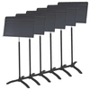 Image de Manhasset Lot de 6 Pupitres Symphony Noir