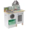 Image de KidKraft Cuisine Enfant en Bois Whisk & Wash, Dinette incluant Machine à Laver et Panier à Linges, Jeu d'imitation, Jouet Enfant dès 3 Ans, 10230