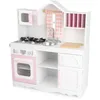 Image de KidKraft Cuisine Enfant en Bois Modern Country, Dinette avec Rideaux, Jeu d'imitation, Jouet Enfant dès 3 Ans, 53222 Exclusif Amazon