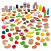 Image de KidKraft 115 Pièces Ensemble de Jouets de Cuisine Tasty Treats, Accessoire pour Dinette, Fruits légumes factices, Accessoires en Plastique pour Enfants, Jouet Enfant dès 3 Ans, 63330