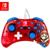Image de Pdp Rock Candy Filaire Gaming Switch Pro Manette - Mario - Rouge - Official License Nintendo - Oled / Lite Compatible, Compact, durable Travel Manette
