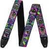Image de Dunlop ILOVEDUST Jacquard Strap ILD01 Headspace Green sangle guitare jacquard
