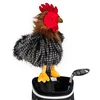 Image de Daphne's Couvre-Chef Fantaisie Poule Noir/Gris/Rouge