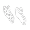 Image de Sram J.PASTILL.Freno AVID Code BT Organ/Acero(20P)
