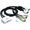 Image de TRENDnet, TK-214I, Kit commutateur KVM USB DVI 2 ports et câbles avec audio, gestion de deux PC, USB 2.0, connexion à chaud, analyse automatique, raccourcis clavier, compatible Windows/Linux/Mac