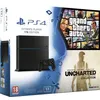 Image de Console PS4 Sony 1 To Noire + GTA 5 PS4 + Uncharted The Nathan Drake Collection PS4 en occasion ou reconditionné