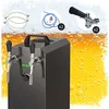 Image de ich-zapfe Ensemble Complet - Tireuse à bière avec Pompe à Membrane - Stream 50/K, Machine à bière, 2 Lignes, 55 litres/Heure, Professionnel Black Edition, KEG:sans, KEG 2:NC Adaptateur