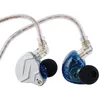 Image de Linsoul KZ ZSN Pro Écouteurs Intra-Auriculaires Hybrides en Métal avec Câble Détachable Encastré 2Pin, Panneau en Alliage de Zinc(Bleu, sans Microphone)
