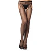 Image de Leg Avenue Collant résille 3 ouvertures - Black