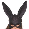 Image de Leg Avenue Masque Rabbit - Noir Pailleté