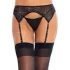 Image de Leg Avenue Porte-Jarretelles avec Strass Noir Taille Unique