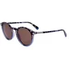 Image de Polaroid Pld 2116/s IPR/SP HAVANA BLUE Sunglasses Unisex Injected, Standard, 49