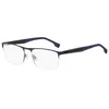 Image de HUGO BOSS Lunettes de Vue BOSS 1487 KU0 MATTE BLUE RUTHENIUM 58/20/145 Homme