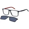 Image de Lunettes de Soleil Tommy Hilfiger TH 2086/CS Matte Blue Matte Blue/Blue Clip-On 56/15/145 homme
