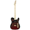 Image de Fender 0108602887 James Burton Telecaster Touche en bois d'érable Rouge Paisley Flames Guitare électrique