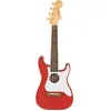 Image de Fender Fullerton Strat Uke Fiesta Red - Ukulélé Concert