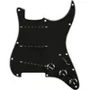 Image de Pre-wired Strat Pickguard Pure Vintage '65 W/Rwrp Midde Black 11 Hole Pg