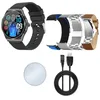 Image de Knauermann Pro 3 (2024) Argent - Montre Intelligente avec Fonction téléphonique - ECG + HRV et SOS - Écran AMOLED - BT Bluetooth - Apnée du Sommeil - Édition 1, 14-24, Ronde