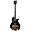 Image de ESP LTD WA-Warbird Black with Gold Graphic Will Adler signature guitare électrique avec étui Form Fit Case