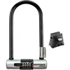 Image de Kryptonite Kryptolok Combo Antivol U, Anse Acier trempé 12,7 mm avec Combinaison 4 Chiffres, Niveau Sécurité 6/10, pour Vélos, 1,32 kg, 10,2 x 22,9 cm