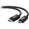 Image de Belkin - Câble DisplayPort vers HDMI, Mâle/Mâle - 1,8M - Noir