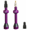 Image de Tubolight Paire Valves Tubeless 50mm Ergal 7075-T6 anodisé Violet