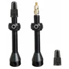 Image de Tubolight Paire Valves Tubeless 50mm Ergal 7075-T6 anodisé Noir