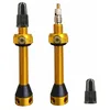 Image de Tubolight Paire Valves Tubeless 50mm Ergal 7075-T6 anodisé Gold/Doré