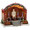 Image de LEMAX Bâtiment en Mouvement avec éclairage LED et Musique « Noël dans Le pavillon du Parc » en résine H 24,5 x 28 x 18,2 cm